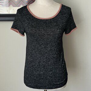 Sweet N Kool Gray Heather Sweater T-Shirt Med